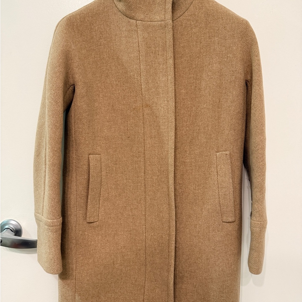 J. Crew Cream Stadium Cloth Coat